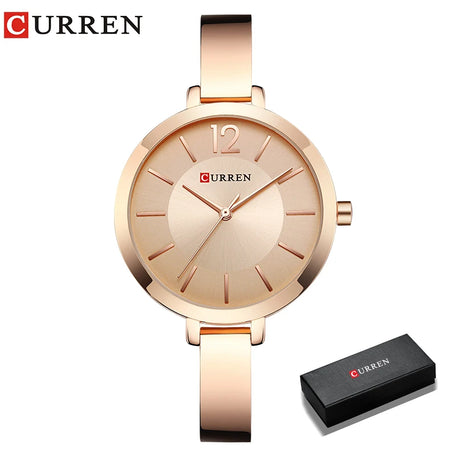 CURREN Fashion Gold Ultra-Thin Women’s Watch