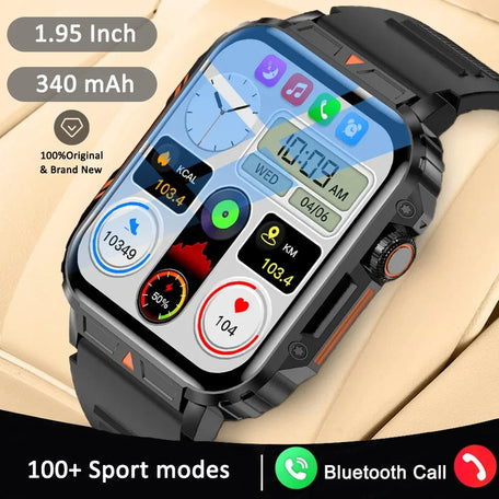 CRTORRS Military-Grade Smartwatch with Health Monitor & Bluetooth Call